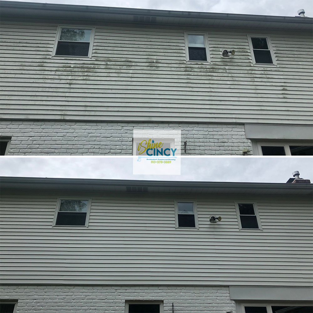 Cleaning Mold Algae From Siding West Chester Ohio 45069