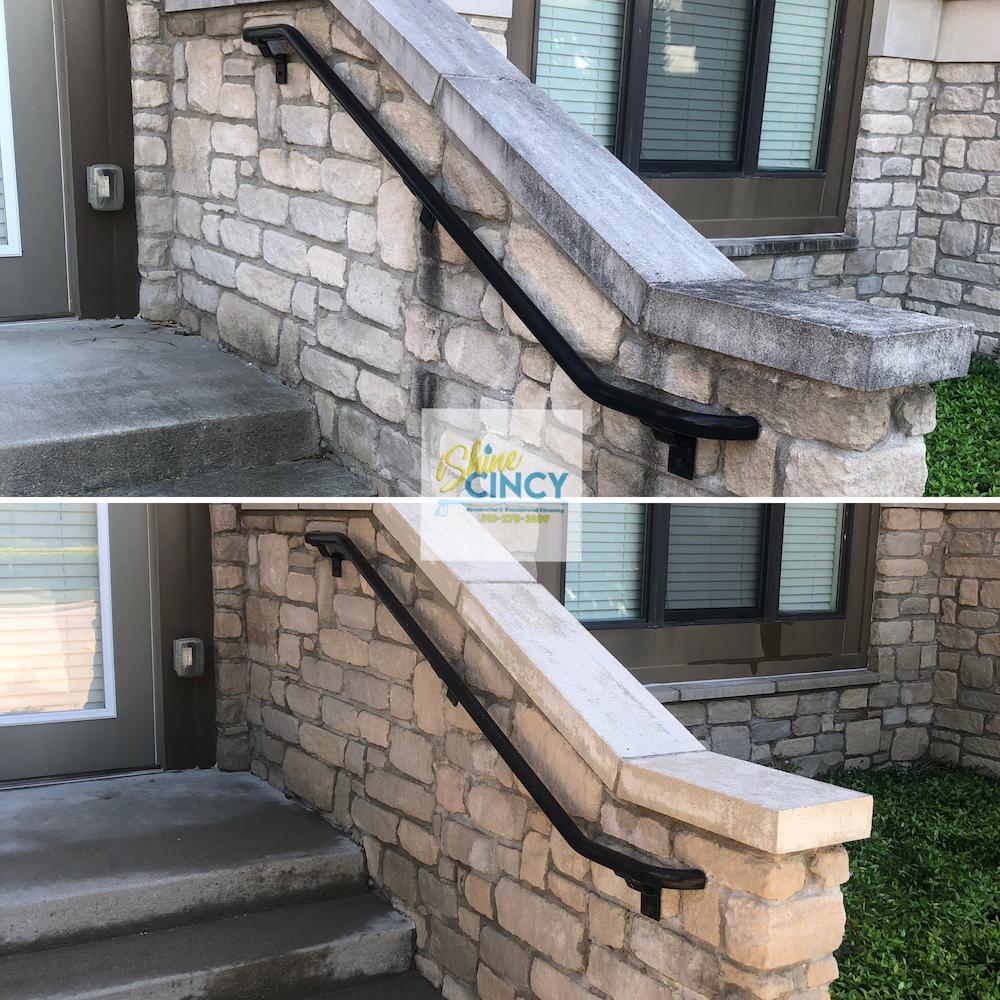 Apartment Complex Concrete Cleaning in West Chester Township, Ohio by iShine Cincy