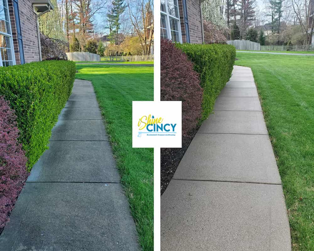 Home Walkway Pressure Washing in West Chester Township, Ohio by iShine Cincy